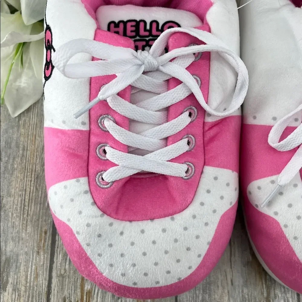 Little Girls Hello Kitty Sneaker Slippers Shoes Size 2/3